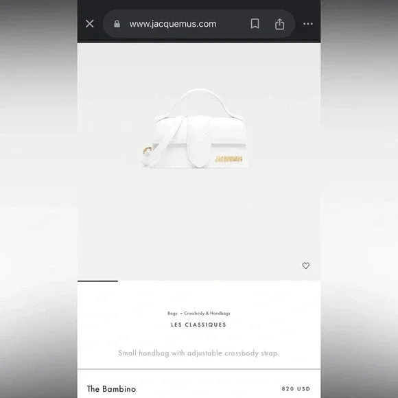 Jacquemus Le bambino white with tags and dustbag - Picture 9 of 10